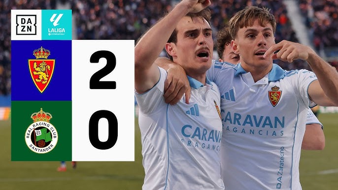 El Racing cae en el Ibercaja Estadio (0-2)